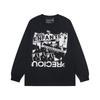 Unisex Oversized Long Sleeve T-Shirt With Vintage Retro Graphic Print Cotton Crew Neck Tee Youth Streetwear