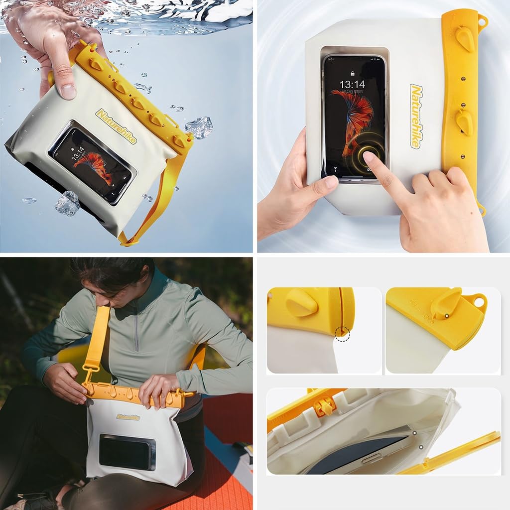 Водонепроницаемая сумка Naturehike IPX8 для мелких предметов, рюкзак, большая вместимость для 25 смартфонов, водонепроницаемый чехол из ПВХ для велосипеда, скалолазания, рыбалки