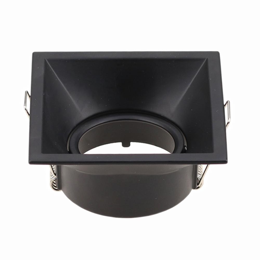 Светодиодные потолочные светильники Круглые Квадратные Встраиваемые Патрон MR16 GU10 Белый/Черный Регулируемый Светодиодный Потолочный Точечный Светильник Рамка