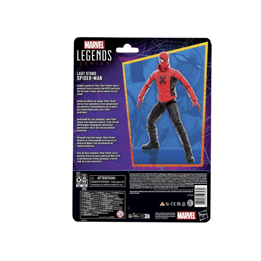Hasbro Marvel Legends Series Last Stand Comics Коллекционная фигурка размером 6 дюймов F9020 Подлинный продукт Человек-паук Человек-паук Человек-паук (15см)