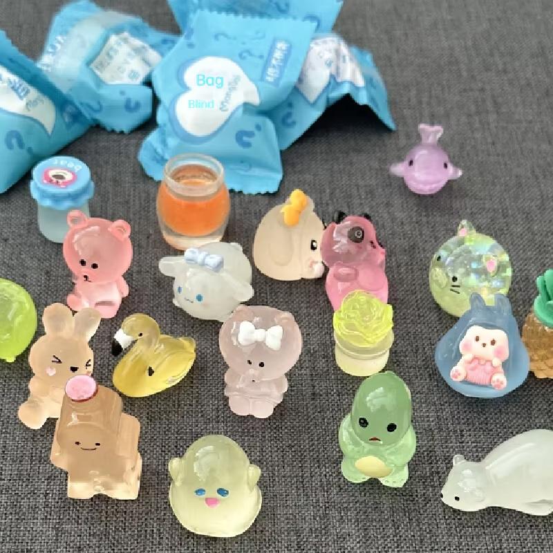 40 шт. Миниатюрная игрушка-сюрприз с животными, мини-симуляция, маленький подарочный предмет, детский подарок, кукла-украшение в слепой коробке, студенческие праздничные подарки