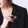Брошь-булавка Yousheng из цинкового сплава, значок-булавка в форме звезды с инкрустацией стразами, декоративная булавка для одежды, свитеров, воротников, шляп, сумок, пальто