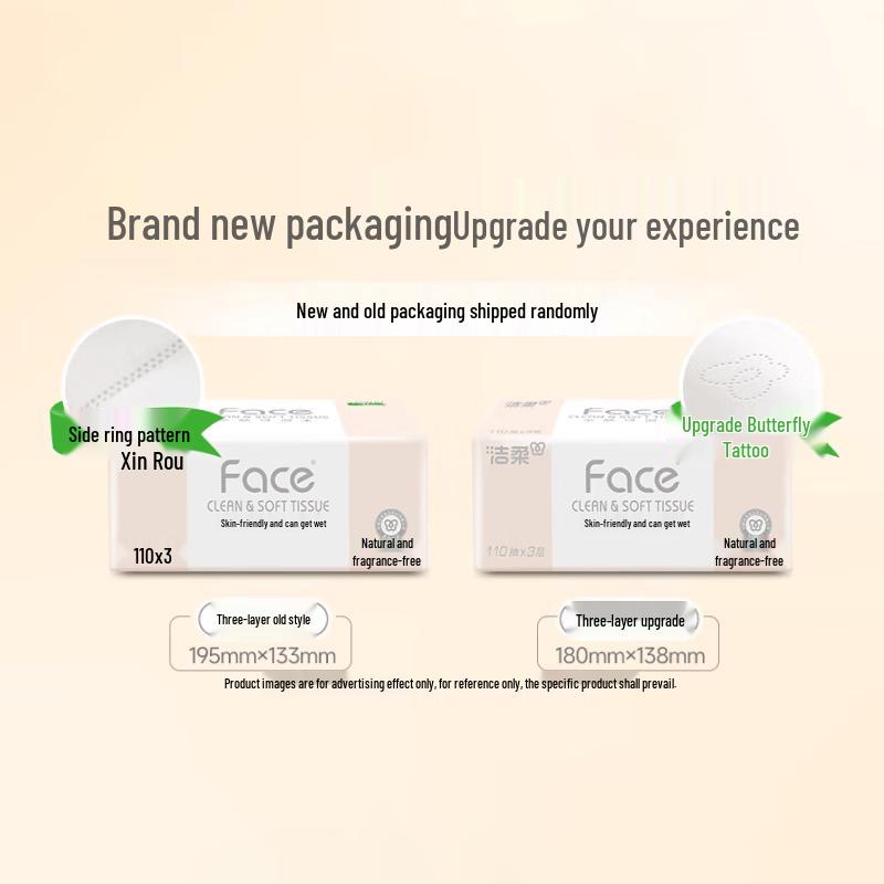 Jierou Unscented 3-Ply Facial Tissues (24 Packs)