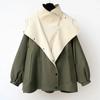 Waist Collection Mid-length Windbreaker Korean Version Women's Spring and Autumn Casual Coat