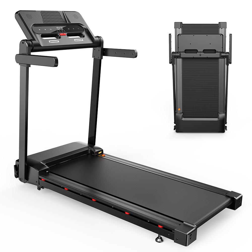 iScooter FT54 Folding Treadmill with 15% Auto Incline 1.0–3.0HP Peak Motor Power 1.4mm Thick Running Belt for Home Fitness & Cardio Training