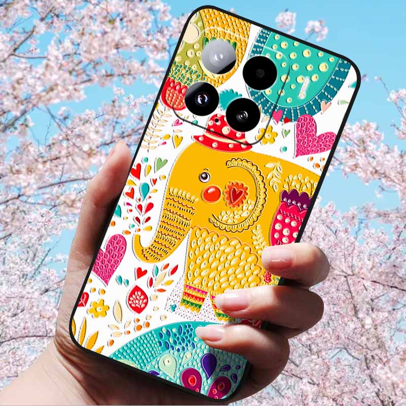 Для Xiaomi 15 Pro 5G 6.73" Чехлы 3D Рельефный Мягкий Силиконовый Чехол Ретро Тисненый для Xiaomi 15 5G Телефон Mi 15pro 15 3D Мягкий ТПУ Чехол
