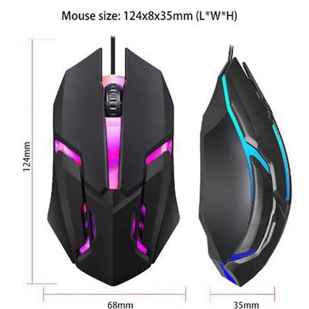 Мышь Красочный дыхательный светильник USB Проводная мышь Светящаяся игровая мышь для соревновательных развлечений Бизнес-офис