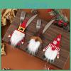 Santa Claus Cartoon Felt And Fork Covers For Christmas Room Decoration
