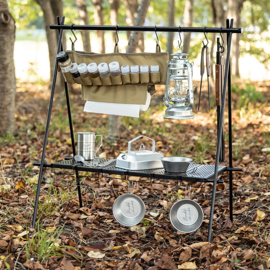 BUNDOK Multi Hanging Rack черный алюминиевый сплав кемпинговый крючок с 6 предметами BD-919