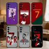 Чехол для телефона CR7 R-Ronaldo Футболист Для Samsung S25,S24,S21,S22,S23,S30,Ultra,S20,Plus,Fe,Note,5G Черный Чехол