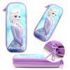 Ozard 3D Three-dimensional Pencil Case, Elementary School Student Back-to-school Gift, 1 Piece, Elsa-blue