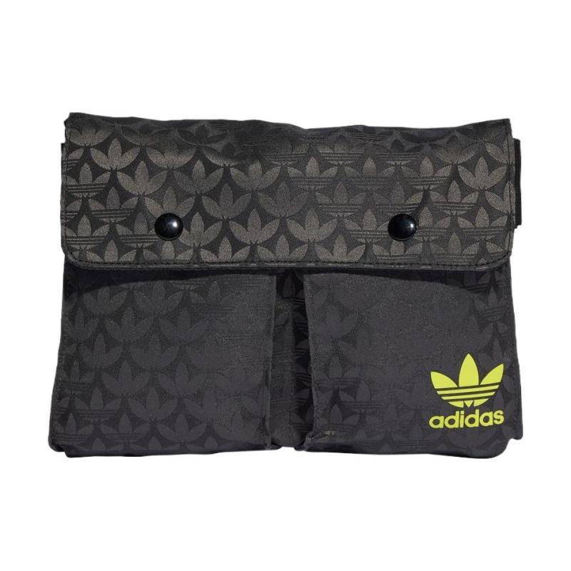 adidas Сумки на одно плечо из переработанного материала в стиле пэчворк, жаккардовые, обычные, женские, черные, Adidas II3415