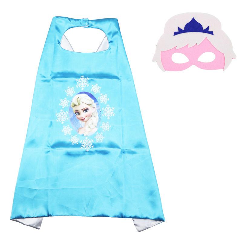 Turtle Superhero Ninja Cape Cloak Eye Mask Kid Halloween Cosplay Costume Party