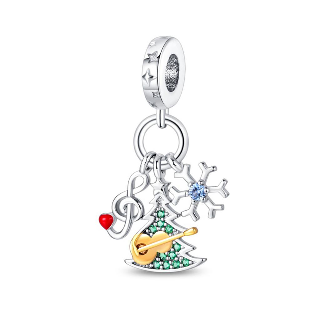New 925 Silver Christmas Series Charm Beads For Bracelet Pendant Charm Women DIY Christmas Gift