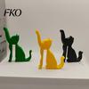 Creative Toy Hook 3D Printed Dog/Cat Hook, Compact Decorative Door Interactive Dog Shaped Pet Shape Hanger Ornament for Living Room Bedroom