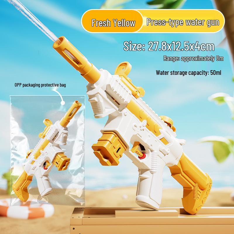 Детский летний водяной пистолет - Конструкция пуш-пул для игр на открытом воздухе с родителями