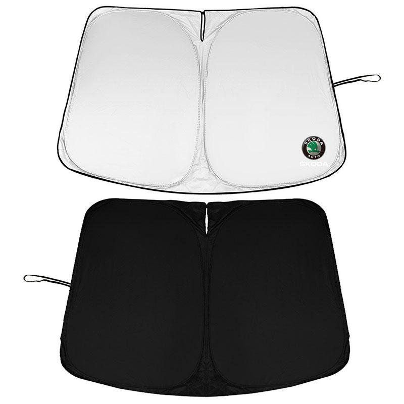 NTHX6 Car Front Windshield Sunshade Summer Sun Protection Blocking For Skoda octavia 3 2 superb 3 kodiaq Fabia Kamiq Karoq Accessories
