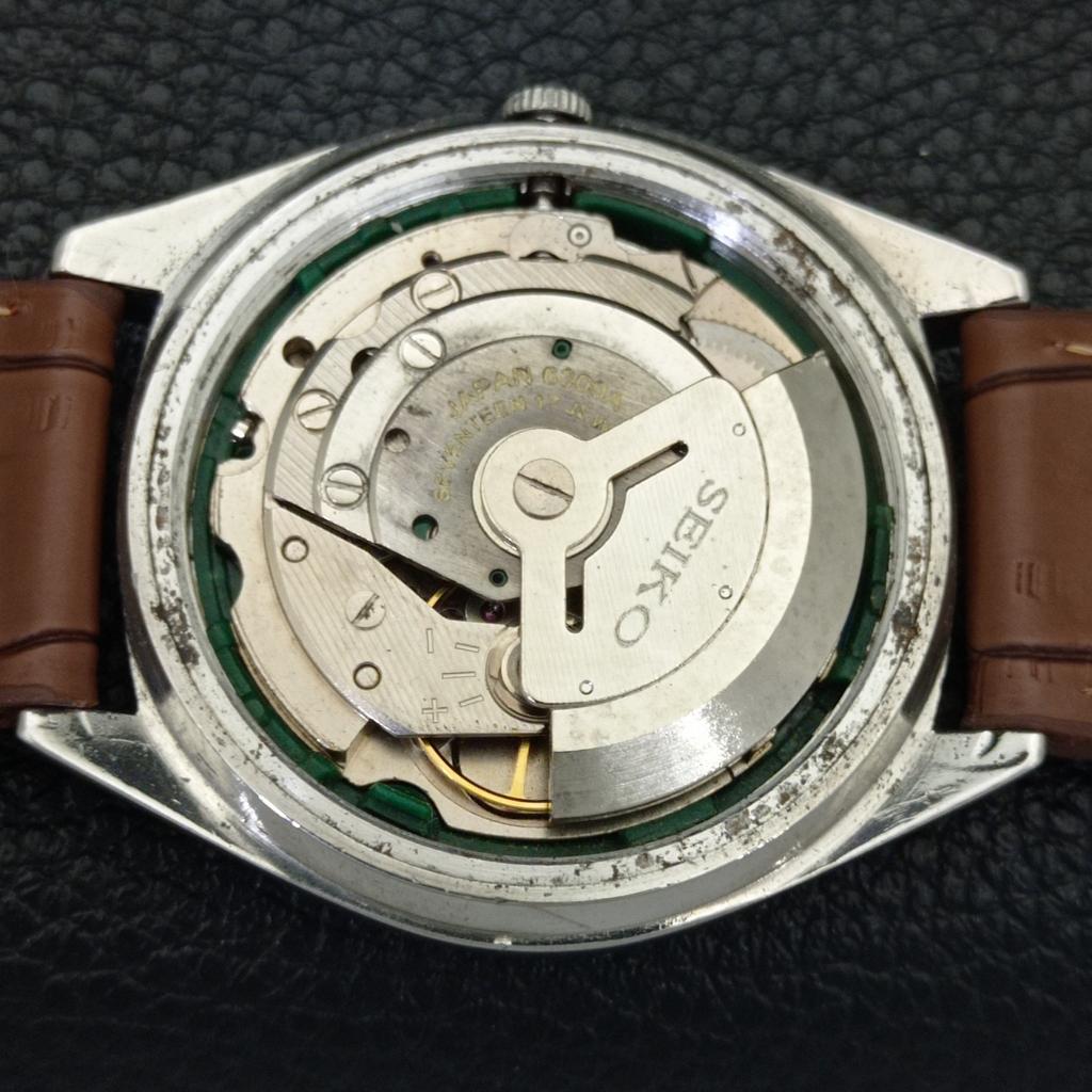 JAPAN VINTAGE SEIKO 5 AUTOMATIC 6309A MENS SILVER COLOR DIAL WATCH A701552-5 R206b-a701552