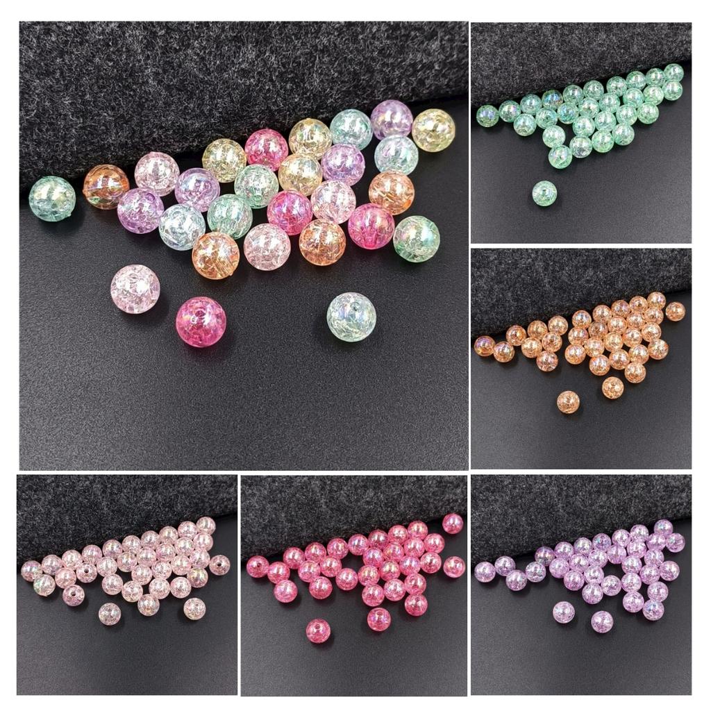 Broken Illusions DIY Fashion Loose Beads Jewelry Accessories Acrylic 4 Size 10pcs for Bracelet Necklace Making
