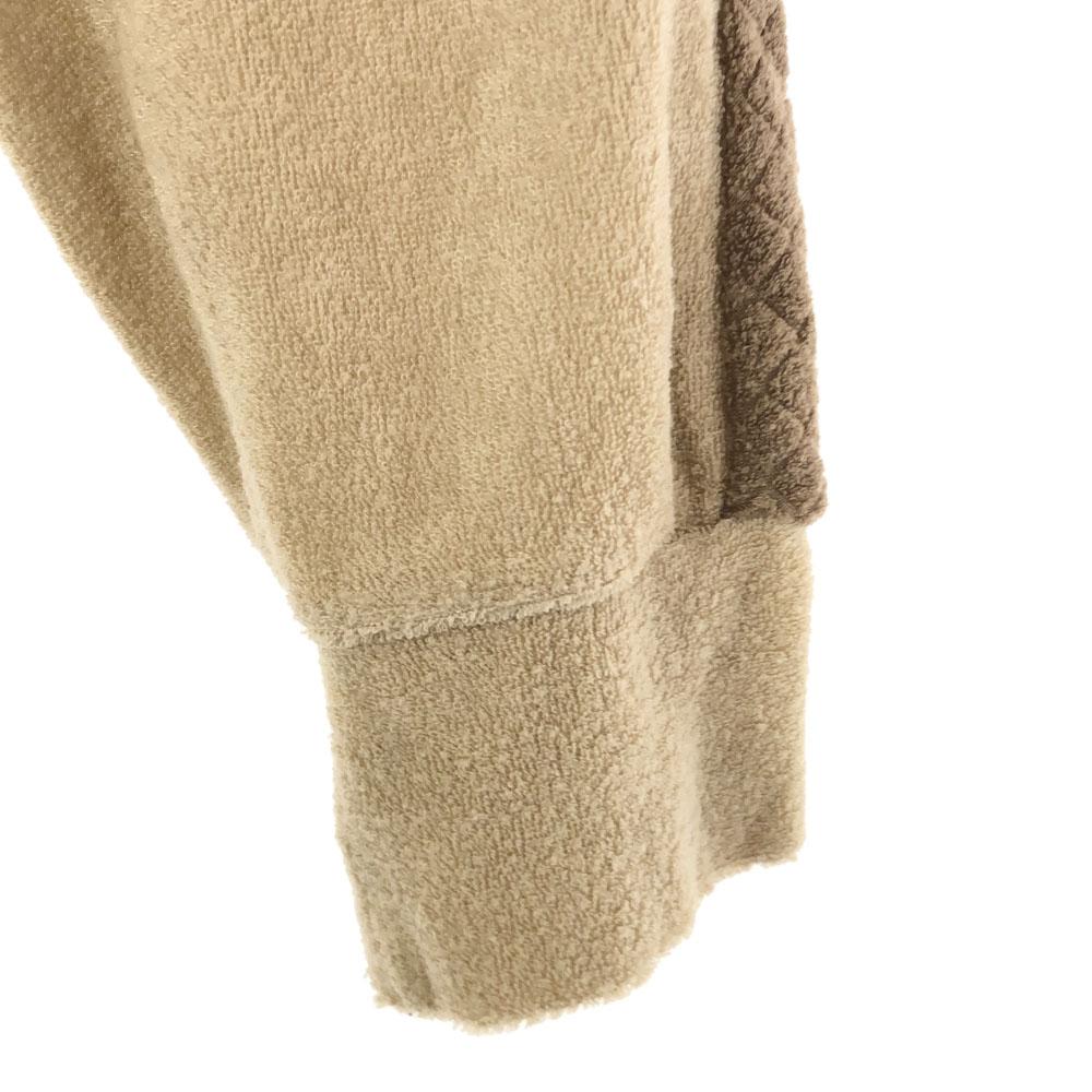 KENNINGTON 70s Long sleeve Pile ground Polo shirt Beige Old vintage Men's Used