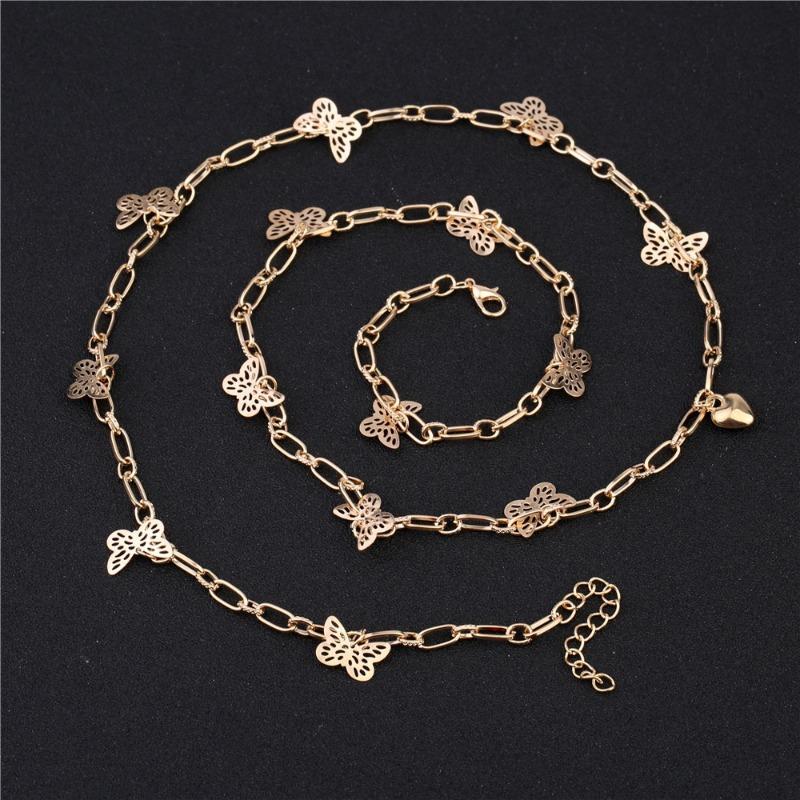 Новые украшения для тела, простая сексуальная бабочка, бикини, поясная цепочка на живот