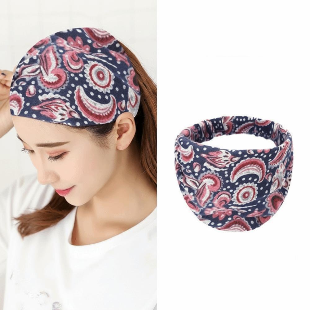 Non Slip Elastic Headband Hollow Hairbands Personality Turban Bandana  Female/Girls