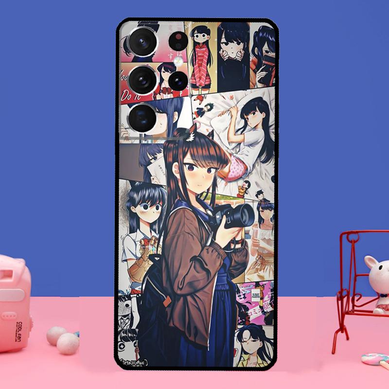 Чехол для телефона Komi Shouko Komi-san в стиле аниме для Samsung Galaxy S22 Ultra S8 S9 S10 Plus Note 20 Ultra S20 FE S21 Ultra