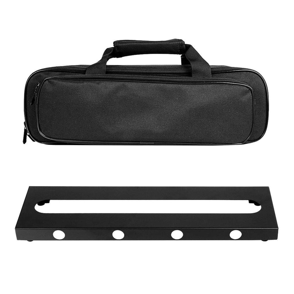 GOKKO Ультралегкая гитарная эффекторная доска Педальная доска Прочная и долговечная с сумкой для хранения (S-400X125X23MM)