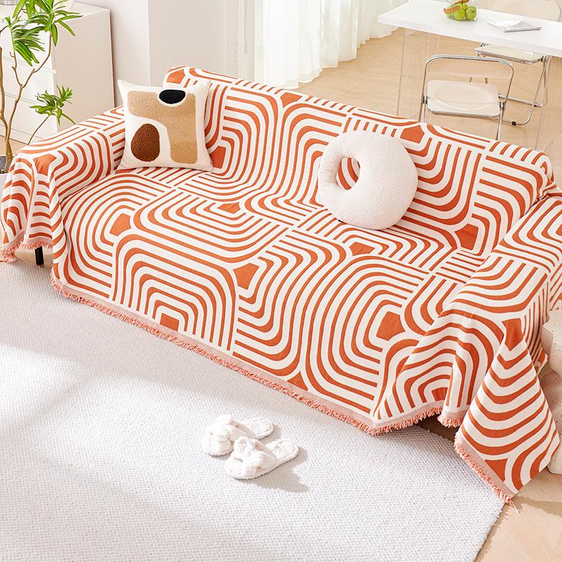 Полосатый зебровый узор Шенилловое диванное полотенце Четыре сезона Универсальный Всеобъемлющий Чехол на диван Пылезащитный чехол Гостиная Цельный диванный чехол Ткань