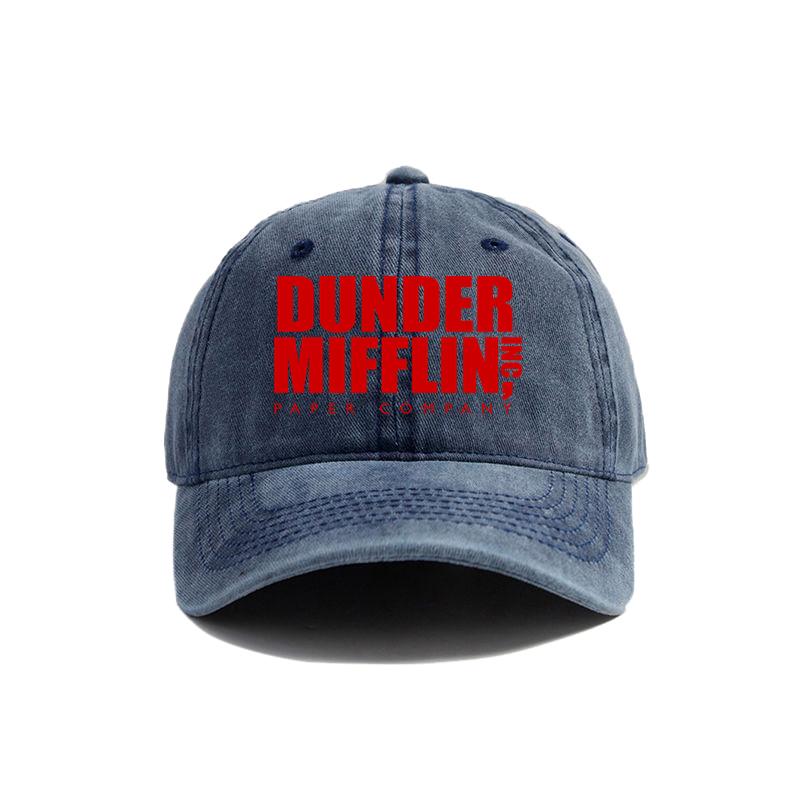 Бейсболка Dunder Mifflin Потертые кепки Кепка Унисекс Ретро Летняя для улицы Регулируемая кепка MZ-345
