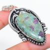 Подвеска из серебра 925 пробы Ruby Fuchsite, созданная вручную в лаборатории, 2,64 дюйма Q6S41