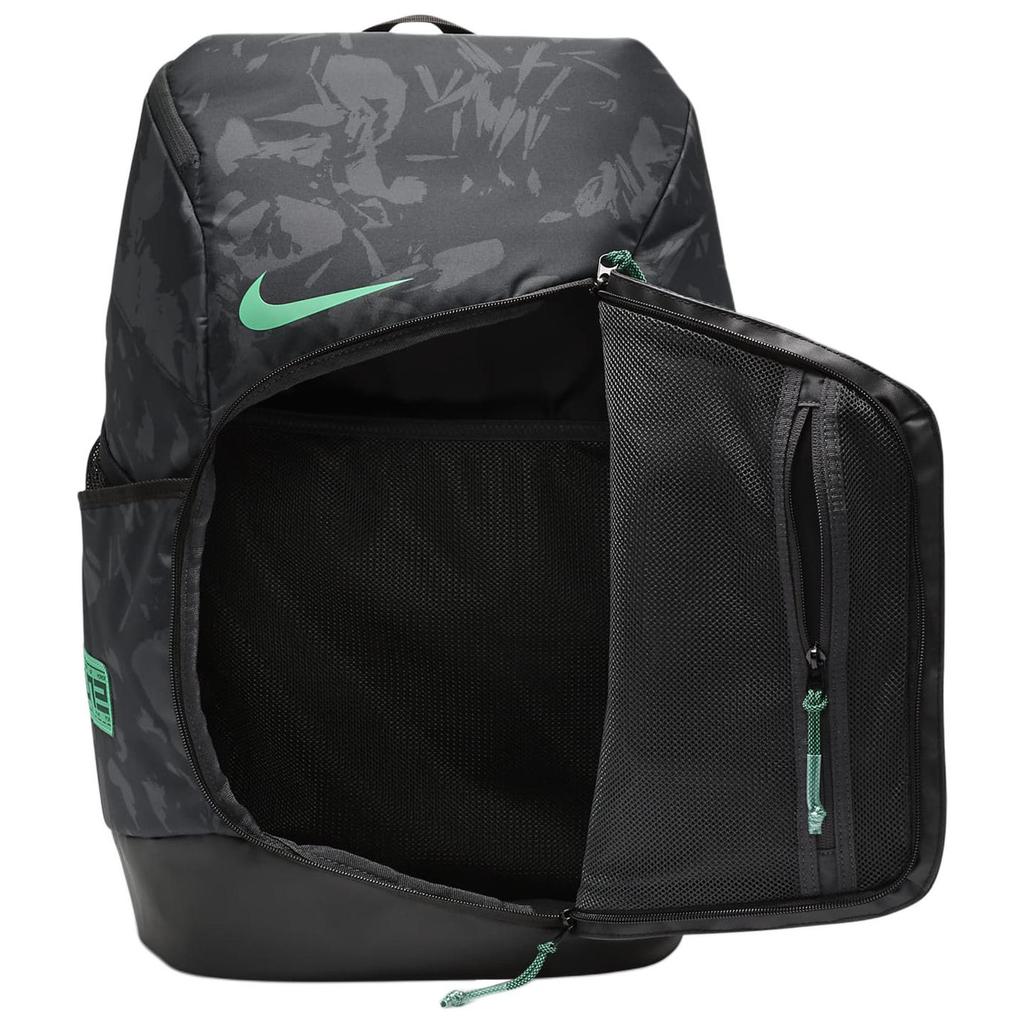 Nike Рюкзак для баскетбола Hoops Elite Pro Мужской Угольно-черный/Спортивный зеленый FN0943-010