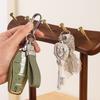 Деревянная вешалка для ключей с вогнутым лотком, предотвращающим скатывание, влагостойкое покрытие восковым маслом, органайзер для прихожей, спальни, гостиной