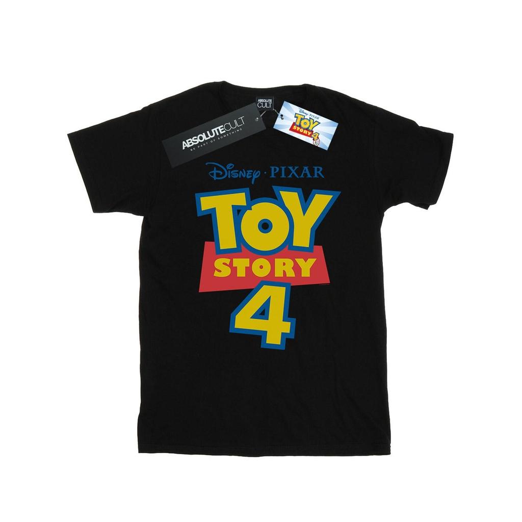 Disney Womens/Ladies Toy Story 4 Logo Cotton Boyfriend T-Shirt