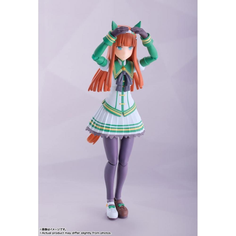 SHFiguarts Uma Musume Pretty Derby Silence Suzuka примерно 134 мм, окрашенная подвижная фигурка из АБС и ПВХ