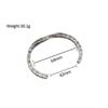 Trendy Simple Nordic Letter Bracelet for Men Women Stainless Steel Adjustable Viking Rune Mobius Twist Cuff Bangles Jewelry Gift