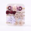 10Pcs Luxury Nylon Elastic Headband Flower Lace Hair Ties  for Baby Girl Infant Newborn Toddler