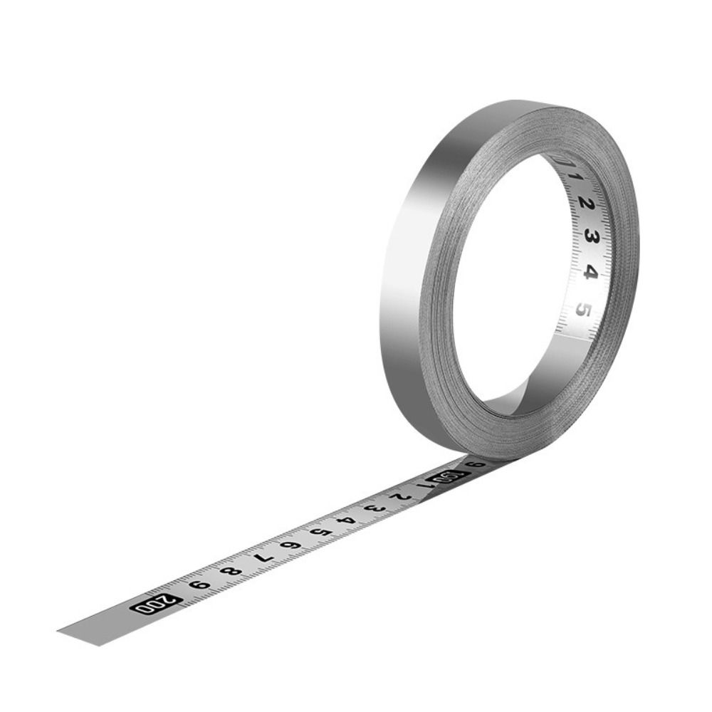 12MM Width Metal Tape Measure Self-Adhesive Workbench Ruler Durable Measuring Tape