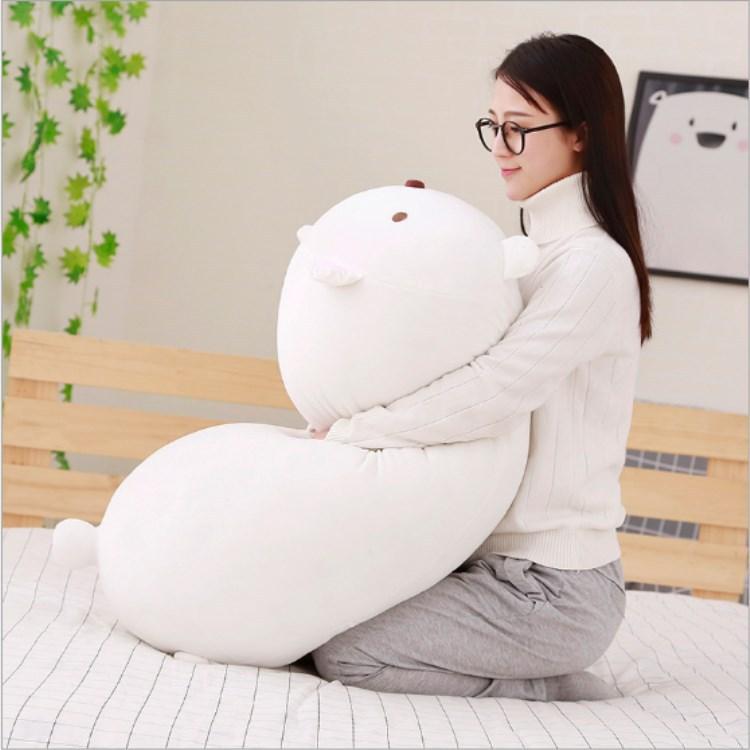 28-90CM Soft Animal Cartoon Pillow Cushion Cute Fat Dog Cat Totoro Penguin Pig Frog Plush Toy Stuffed Lovely Kids Birthyday Gift