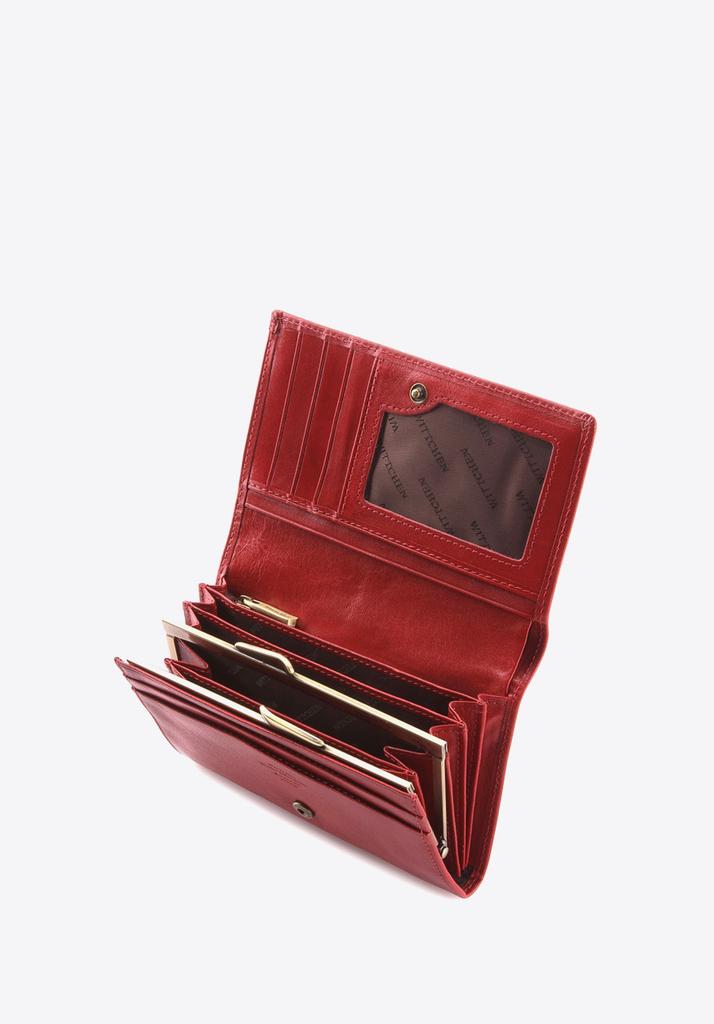 Wittchen Women's Leather Wallet With Coat Of Arms Medium Red Natural Leather