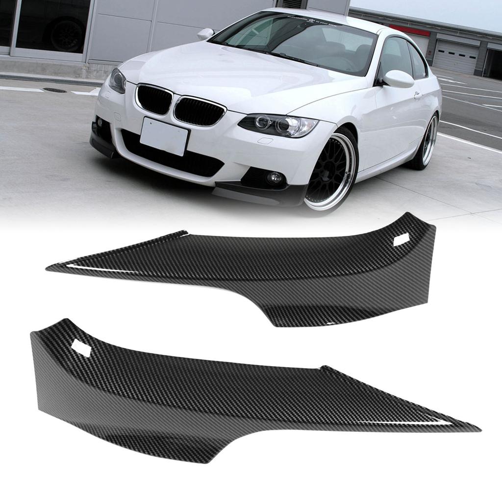 Front Bumper Lips Corner Spoilers Splitters Lower Bumper or Trim for 3 Series E92 M Sport 2006‑2010