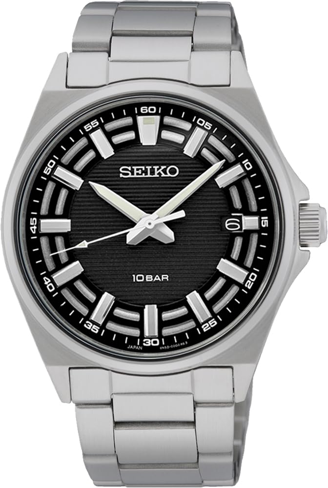 Seiko Quartz Watch Made In Japan SUR505 Black with Simple Band Adjustment Tool Overseas Model [Seiko] Men's [Item]
