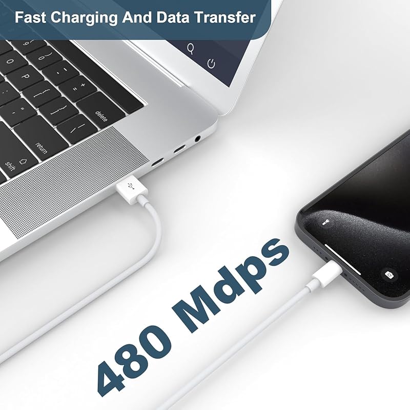 Автомобильный кабель для зарядки USB C USB A на USB C Автомобильный кабель для зарядки iPhone 15 Pro Max Plus iPad 10-го поколения Совместимость с iPad 5-го поколения