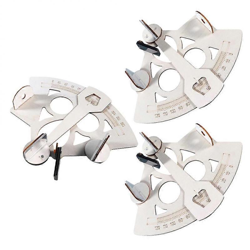 Sixpence Model Nautical Wooden Sextant Assembly Toy for Kids Playing 3Sets