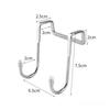 S-Shape Cabinet Storage Rack Bathrobe Hanger Holder Hooks Stainless Steel Kitchen Bathroom Cabinet Door Coat Towel Rack New
