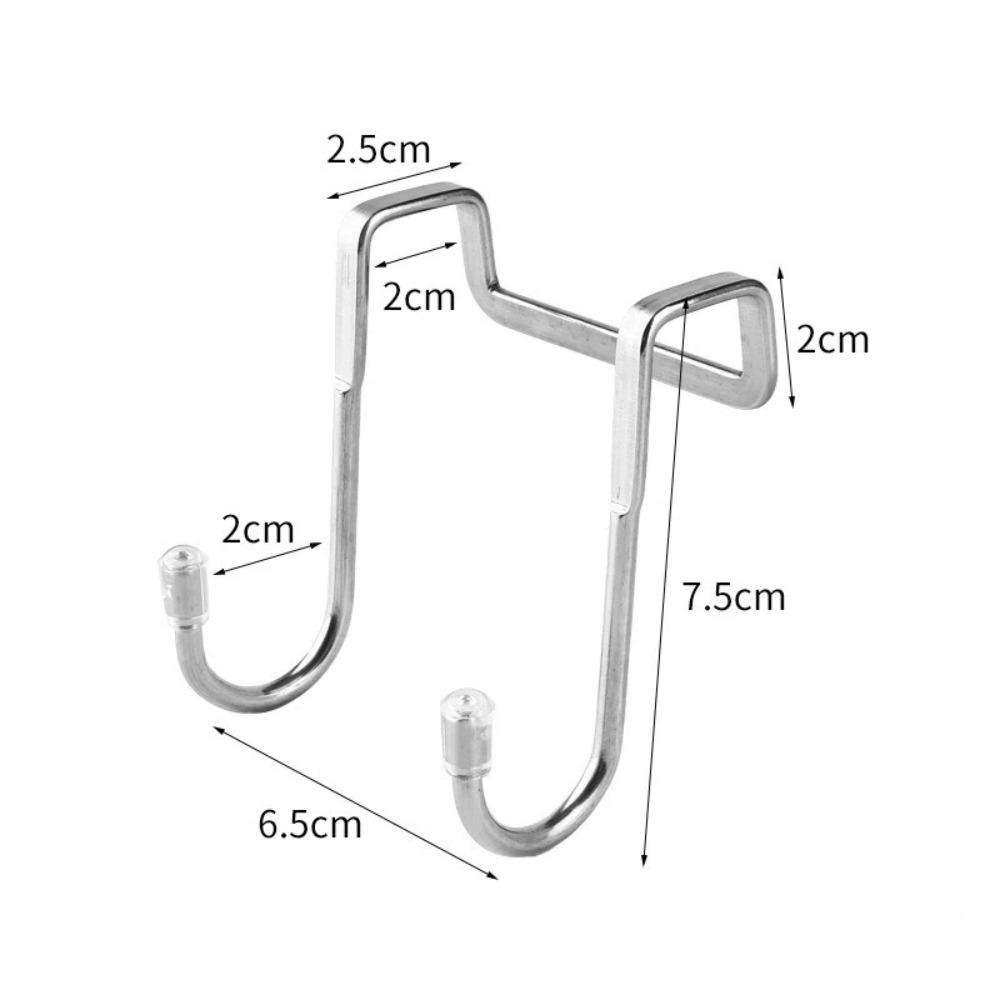 S-образная стойка для хранения в шкафу, держатель для халата, крючки, нержавеющая сталь, для кухни, ванной комнаты, дверцы шкафа, вешалка для пальто, полотенец, новая