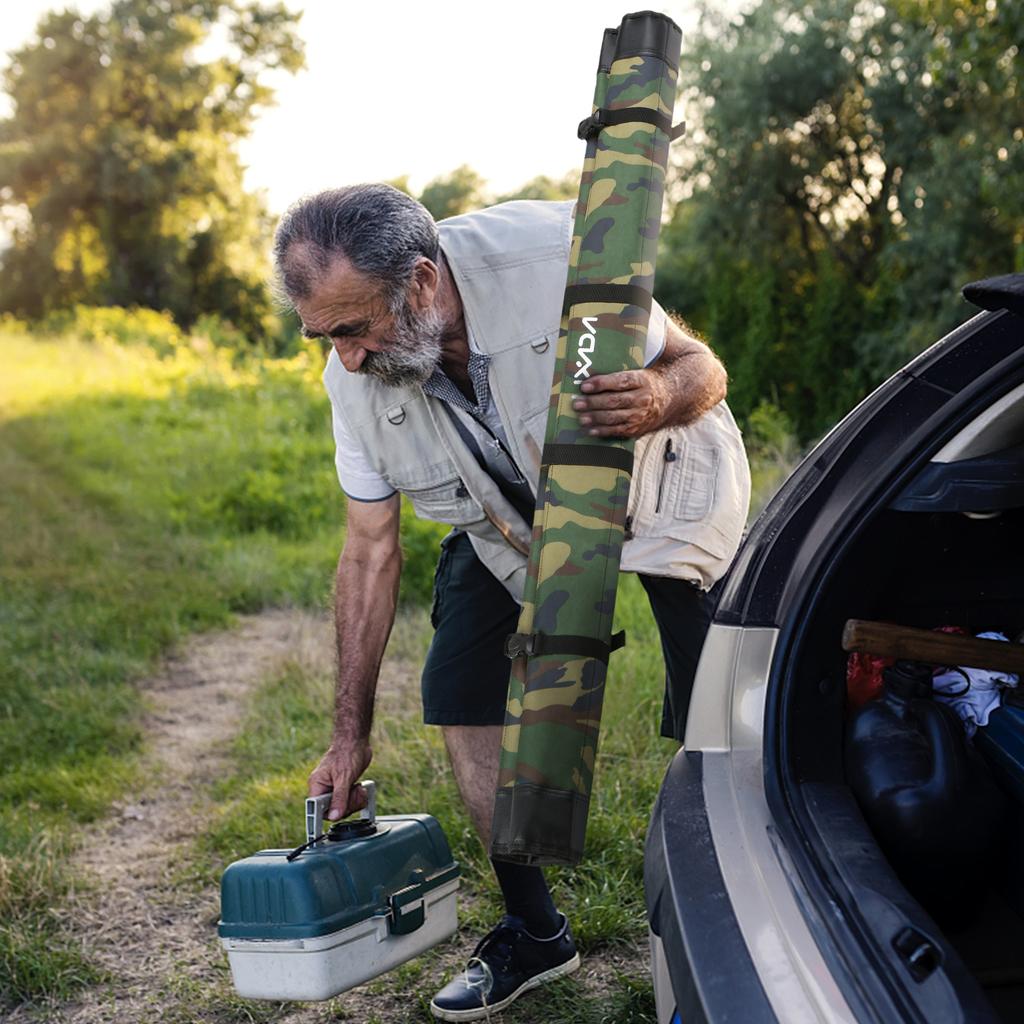 Lixada Чехол для удочки, портативный мягкий чехол, складная сумка для хранения удочки, набор-органайзер для удочки