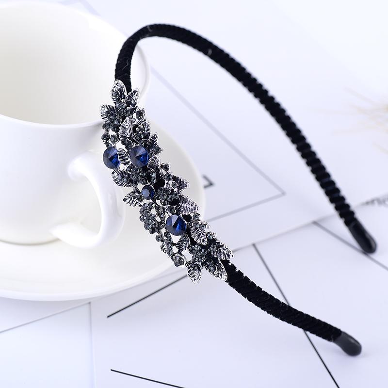 EASYA Новые Простые Ручной Работы Повязки на Голову с Бантиком-Бабочкой для Женщин и Девочек Модные Аксессуары для Волос с Кристаллами и Стразами в Виде Цветка Ювелирные Изделия