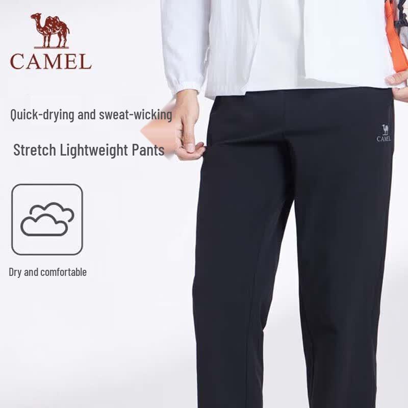 Camel Мужские тканые спортивные брюки прямого кроя, быстросохнущие, эластичные