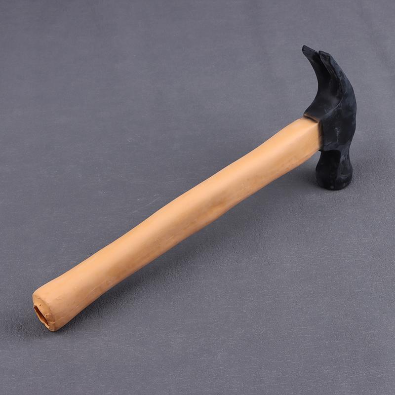 Смешной молоток для розыгрышей Мягкий реалистичный коричневый резиновый молоток Юмористический новый инструмент для розыгрышей и развлечений Смешные подарки-розыгрыши Игрушка